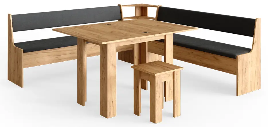 Tisch Sitzecke 鈥濺oman鈥? 210x210cm Hocker