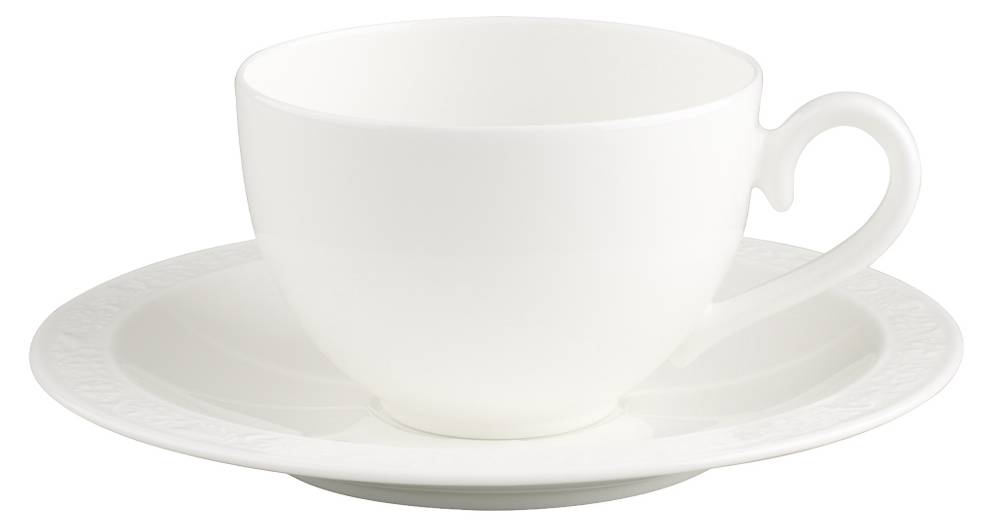 Pearl Shell Kaffeetasse Mit Untertasse – 240 Ml, Porzellan, Muschel-Design, Spülmaschinengeeignet