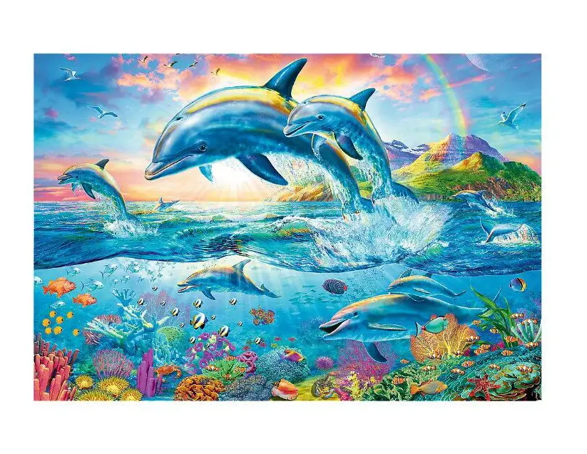 Puzzle Delfinfamilie 1500 Teile | Puzzles