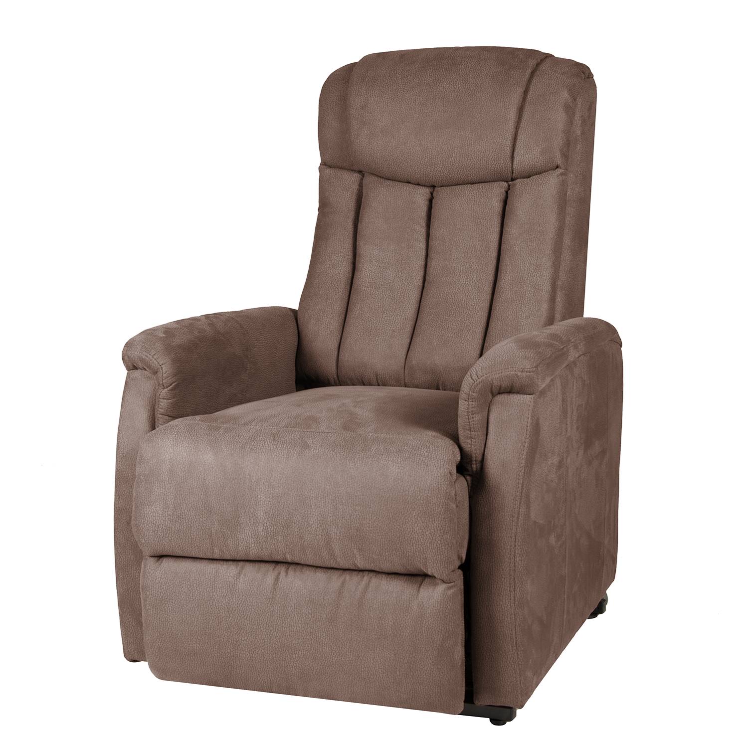 goedkoop Tv fauteuil Juist microvezel bruin Eénmotorige verstelling met opstap hulp Duo Collection