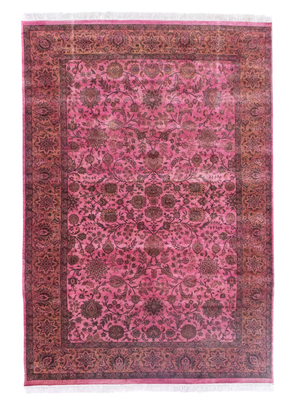 Designer Teppich - 274 x 188 cm - rosa