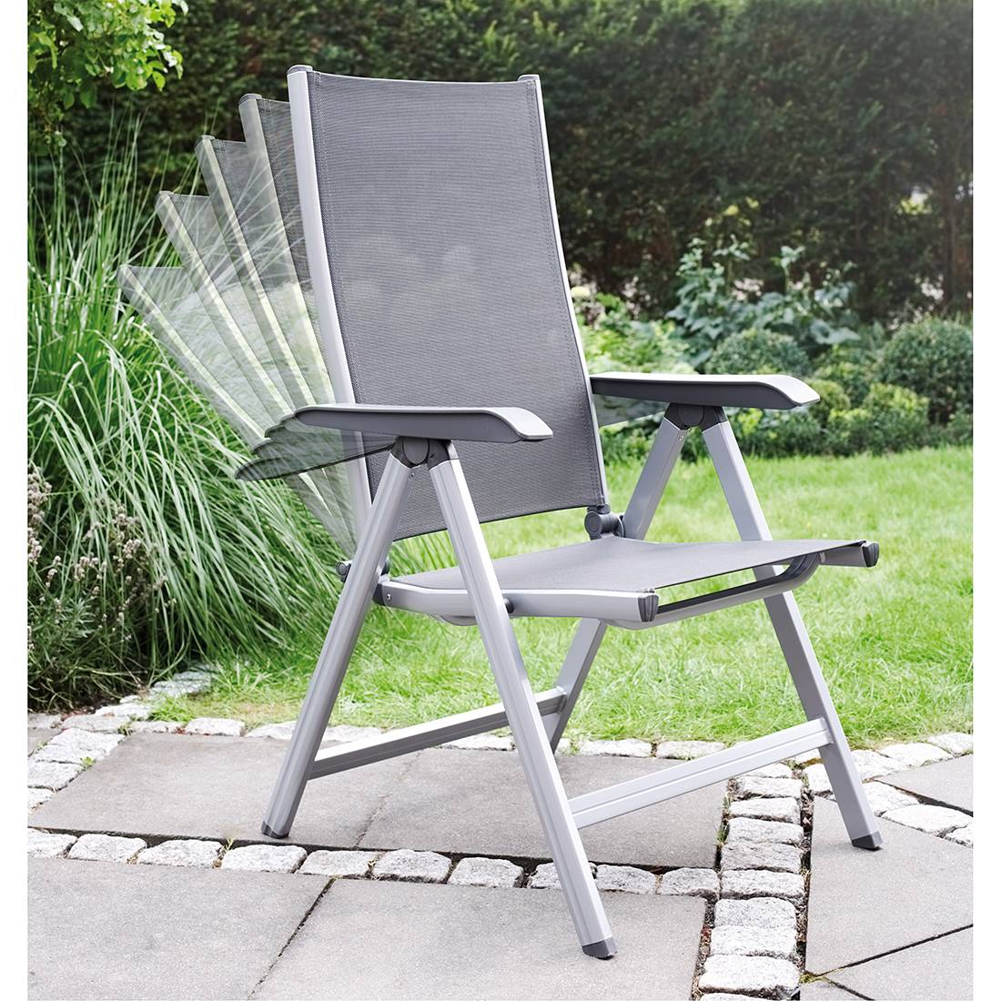 Gartenmoebelset KETTALUX II - 4-fach verstellbar