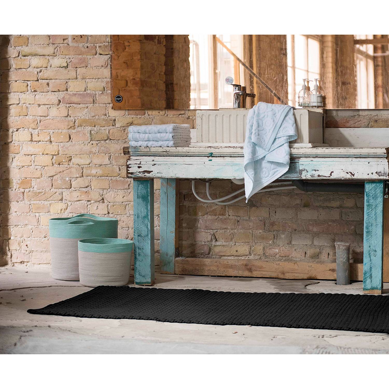 In- & Outdoor-Teppich Uni (handgewebt)