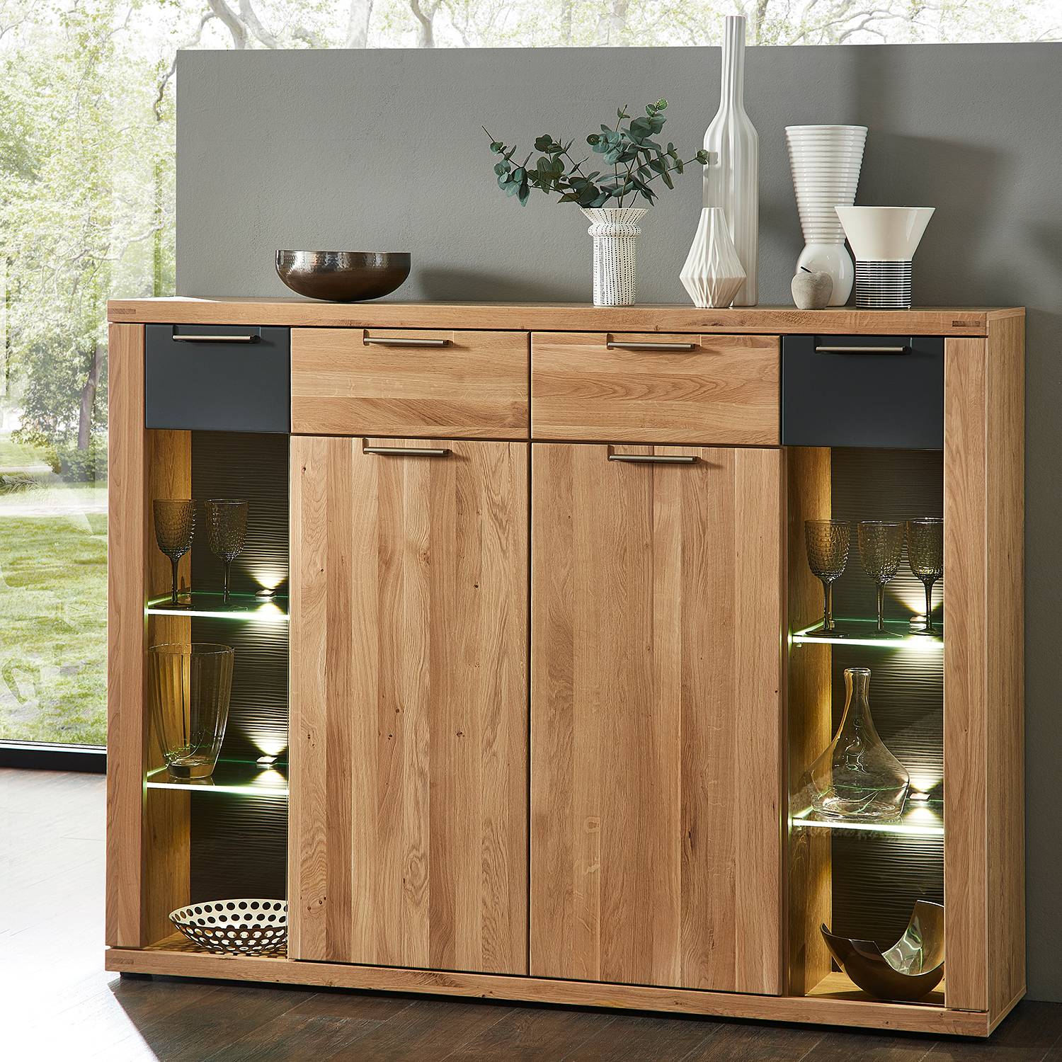 Home24 Highboard Macoun, Naturoo