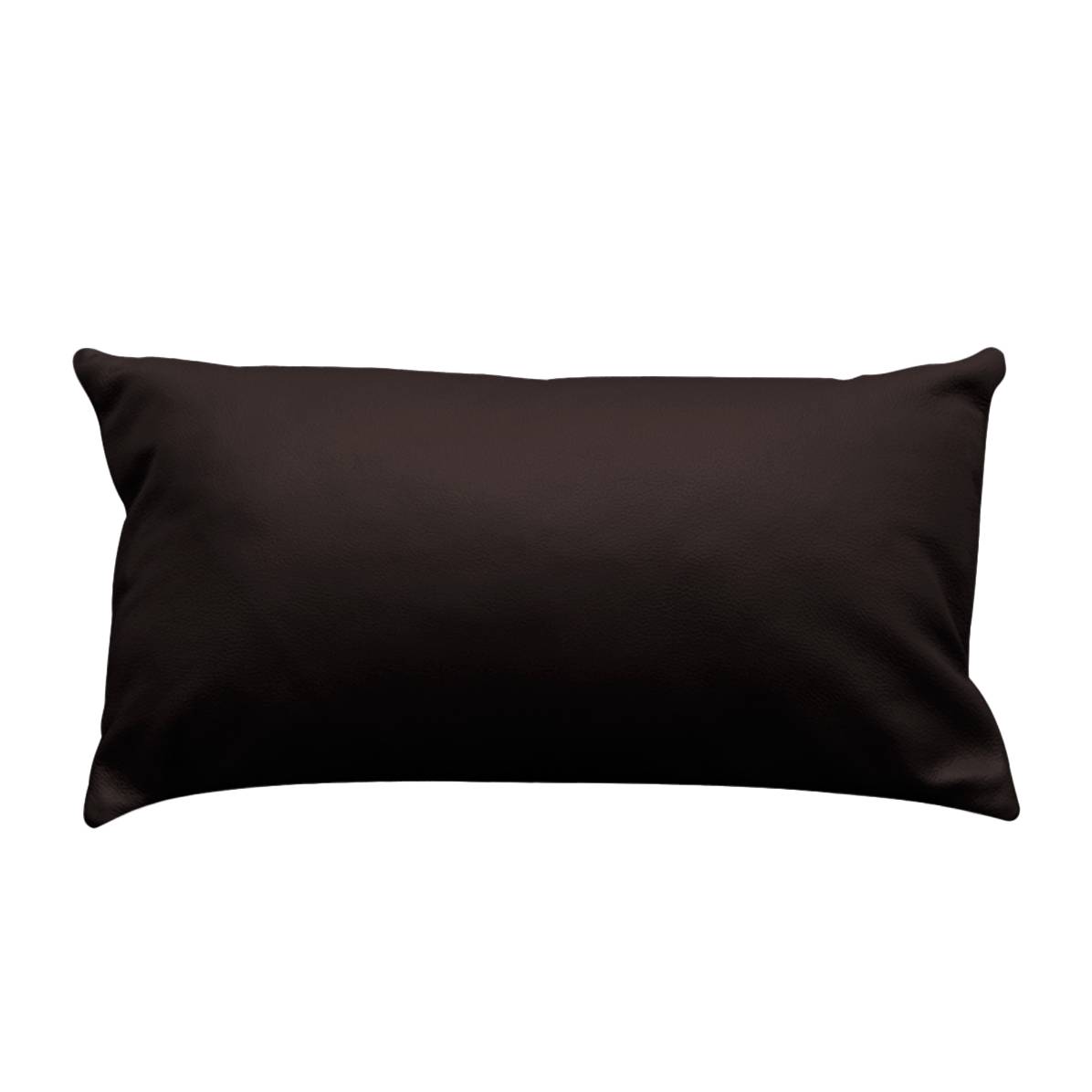 home24 Studio Copenhagen Kissen Houston Dunkelbraun 44x24x12 cm (BxHxT) Modern Echtleder