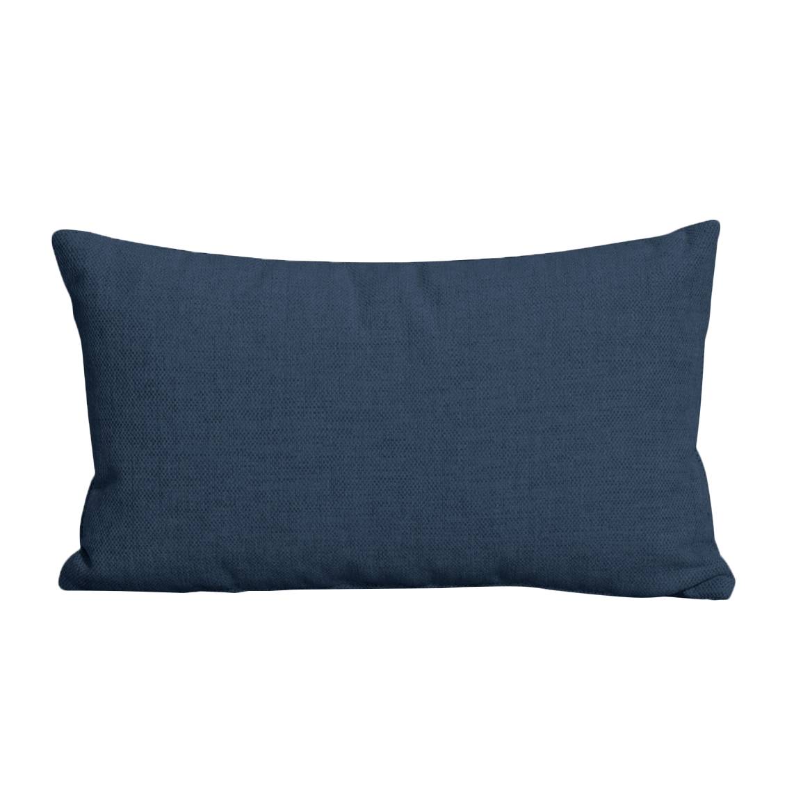 home24 Studio Copenhagen Kissen Houston Blau 44x24x12 cm (BxHxT) Modern Webstoff