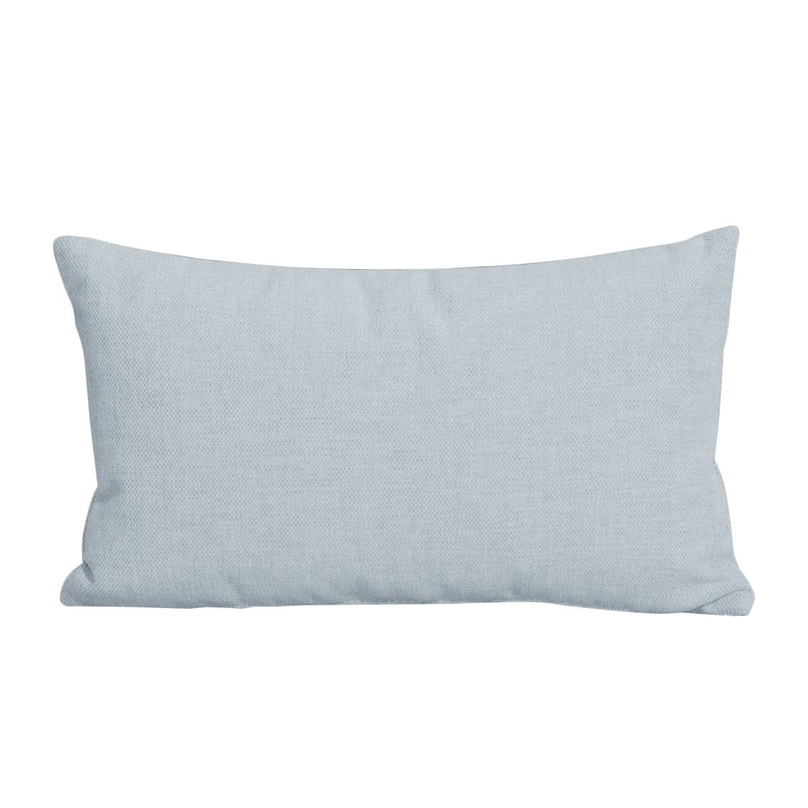 home24 Studio Copenhagen Kissen Houston Silbergrau 44x24x12 cm (BxHxT) Modern Webstoff