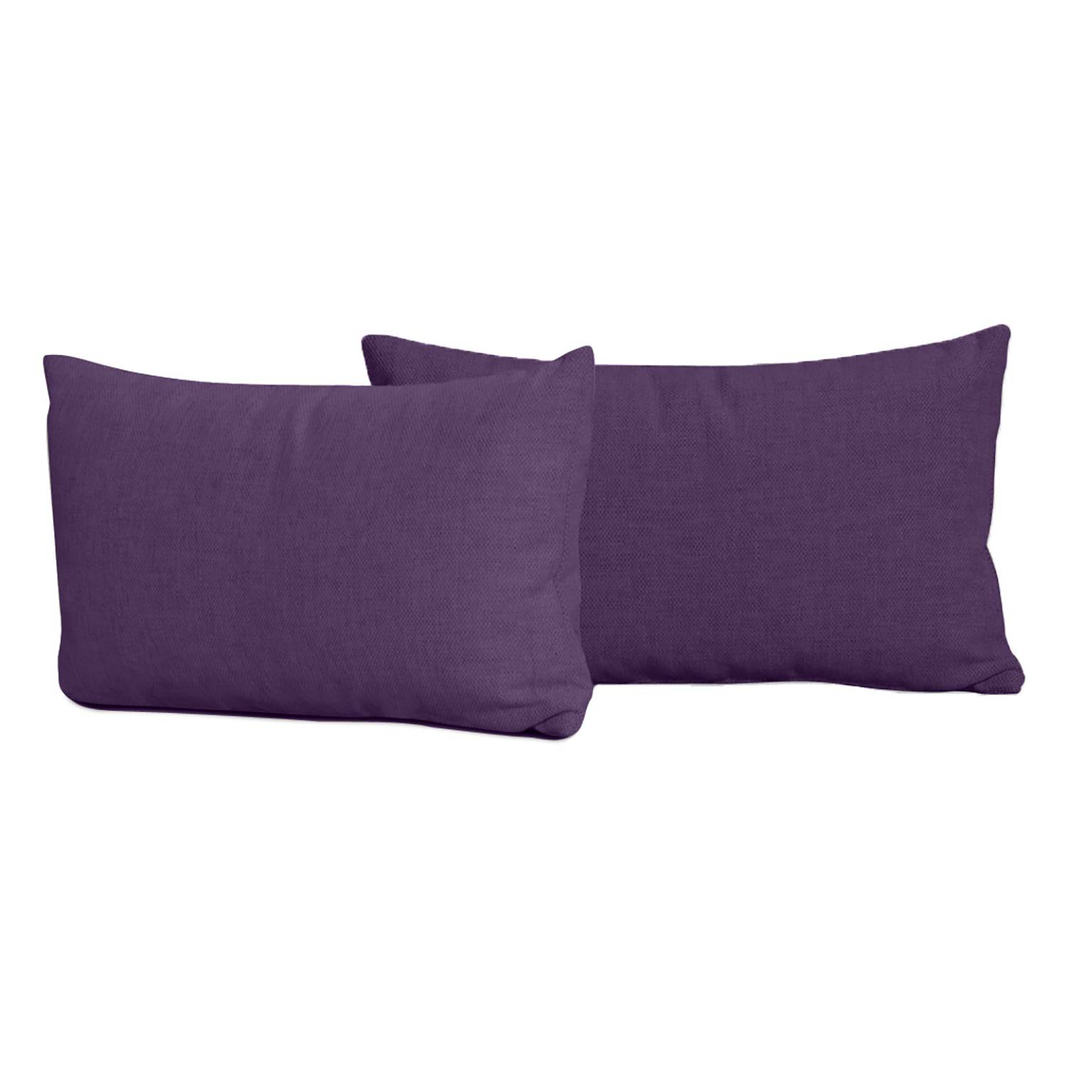home24 Studio Copenhagen Kissen Houston Violett 44x24x12 cm (BxHxT) Modern Webstoff
