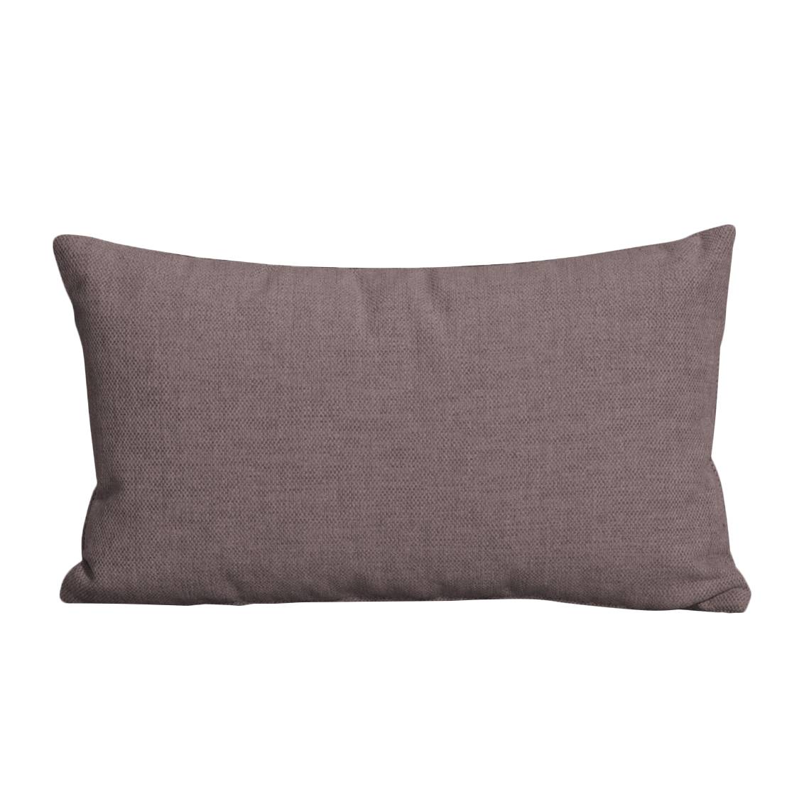 home24 Studio Copenhagen Kissen Houston Grau/Braun 44x24x12 cm (BxHxT) Modern Webstoff