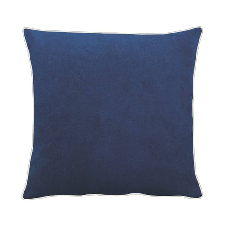 home24 Apelt Kissen Tahiti Dunkelblau 45x45 cm (BxH) Modern Kunstfaser