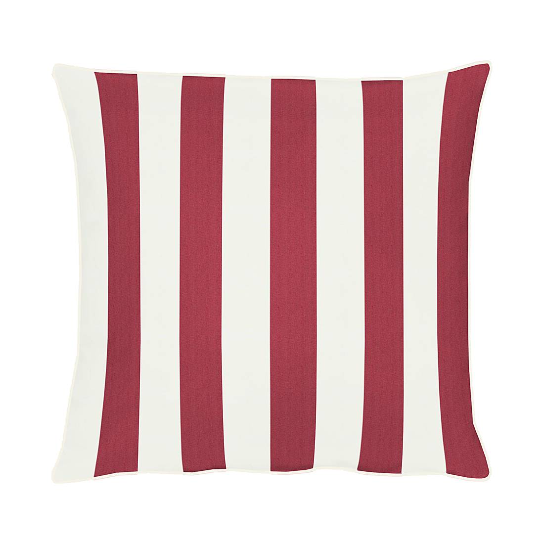 home24 Apelt Kissenbezug Delfi Rot 40x40 cm (BxH) Landhaus Gestreift Jacquardstoff