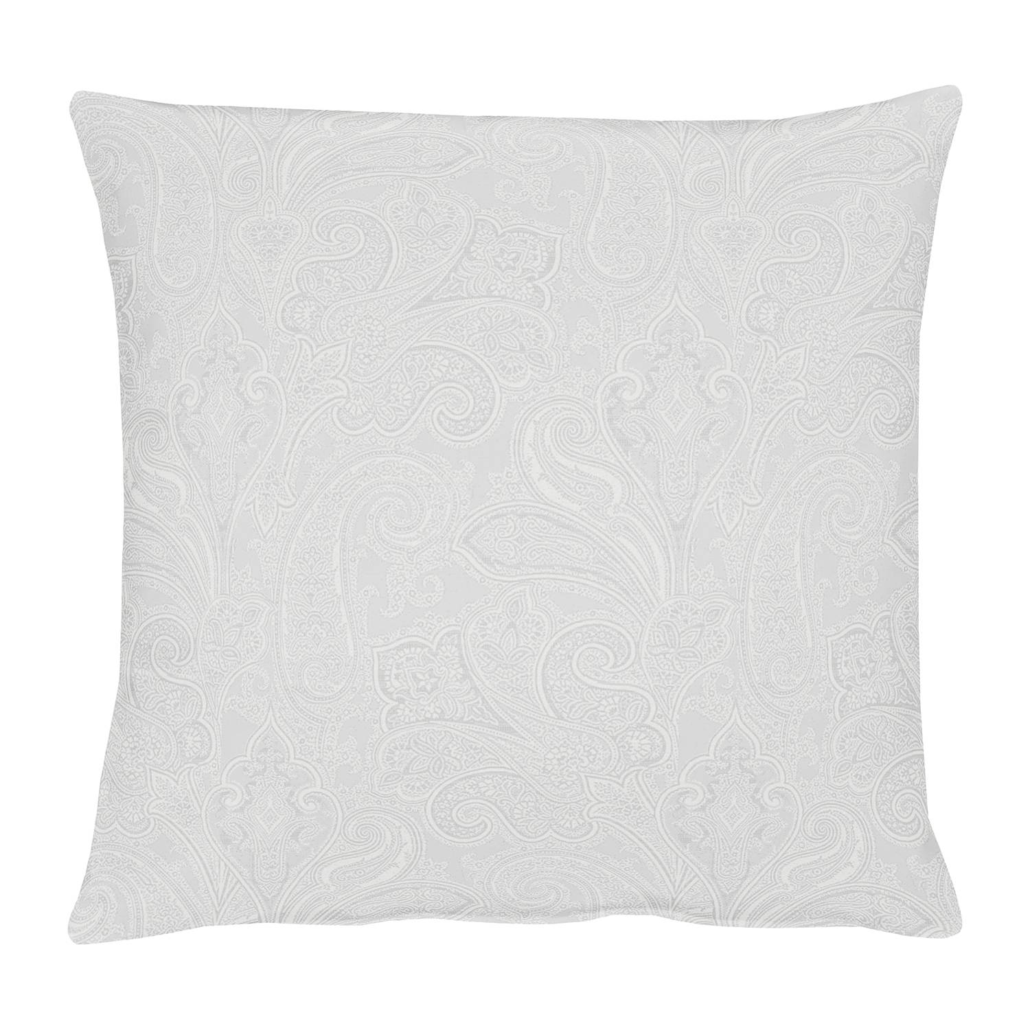 home24 Apelt Kissenhülle Joseni Weiß 49x49 cm (BxH) Modern Paisley Design Webstoff