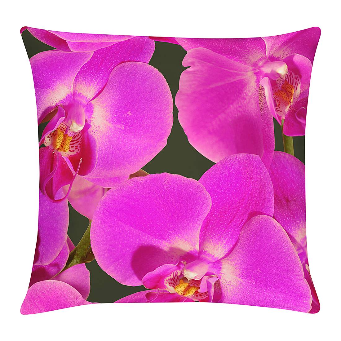 home24 Apelt Kissenbezug Orchidee Lila 49x49 cm (BxH) Geblümt 100% Baumwolle