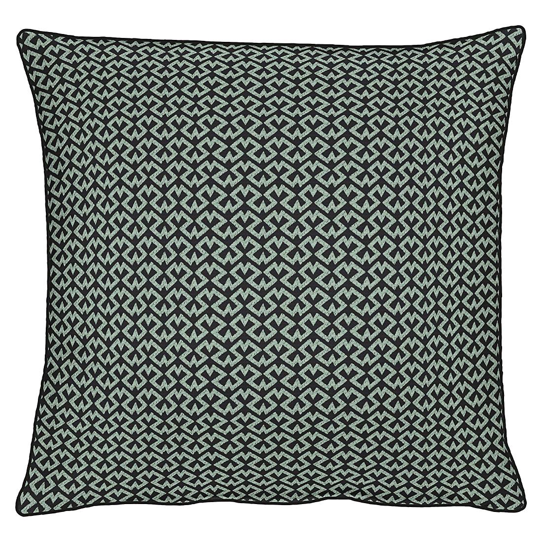 home24 Apelt Kissenbezug Pizzo Blau 40x40 cm (BxH) Modern Kunstfaser