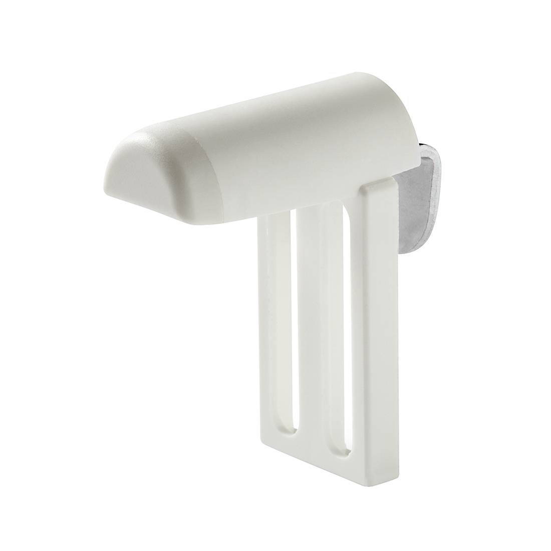 KLEMMFLEX Klemhouder voor jaloezieën, jaloeziehouder zonder boren, om te klemmen, 4 stuks, wit, stabiele klemdragers met metalen beugel, verstelbaar van 4-25 mm, voor ramen en balkondeuren