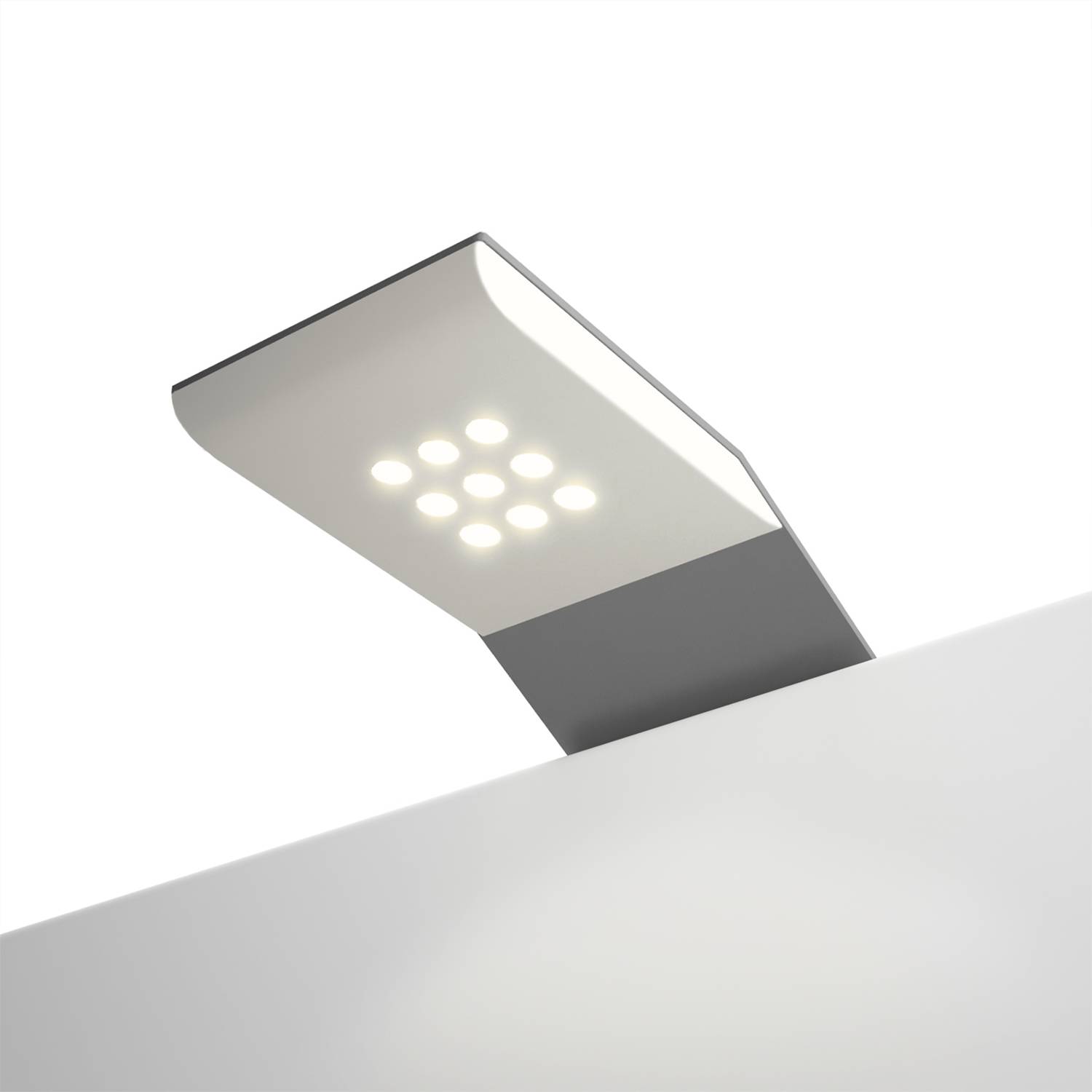 Halber LED-Spiegel SKOOP mit LED-Beleuchtung