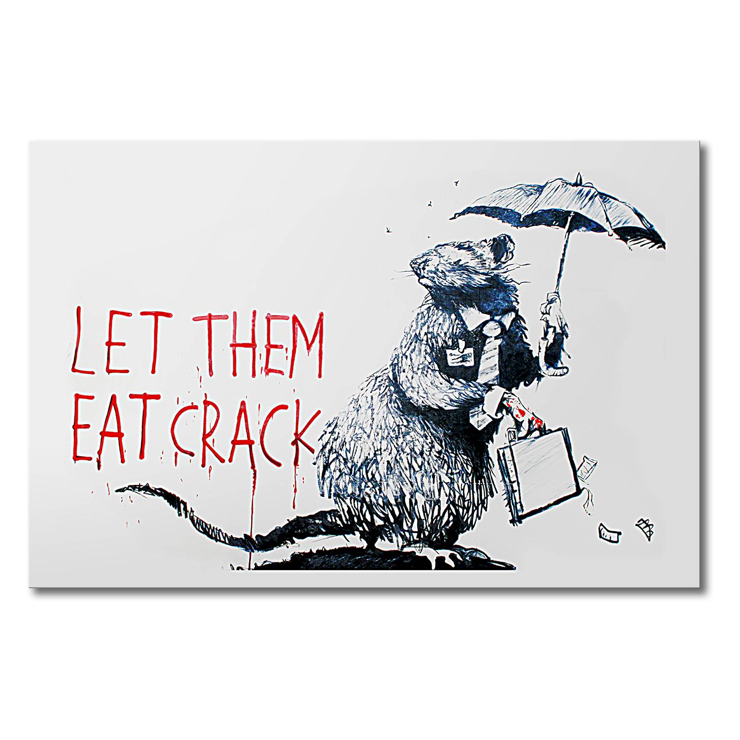 Impression sur toile Banksy Real Hero, Je commande !