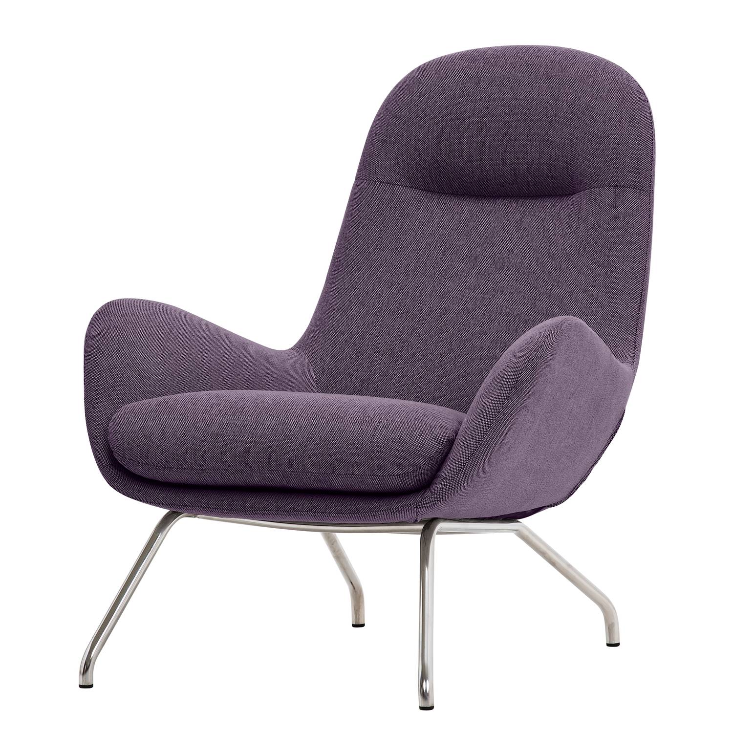 goedkoop Loungefauteuil Lannister geweven stof Stof Anda II Paars Studio Copenhagen