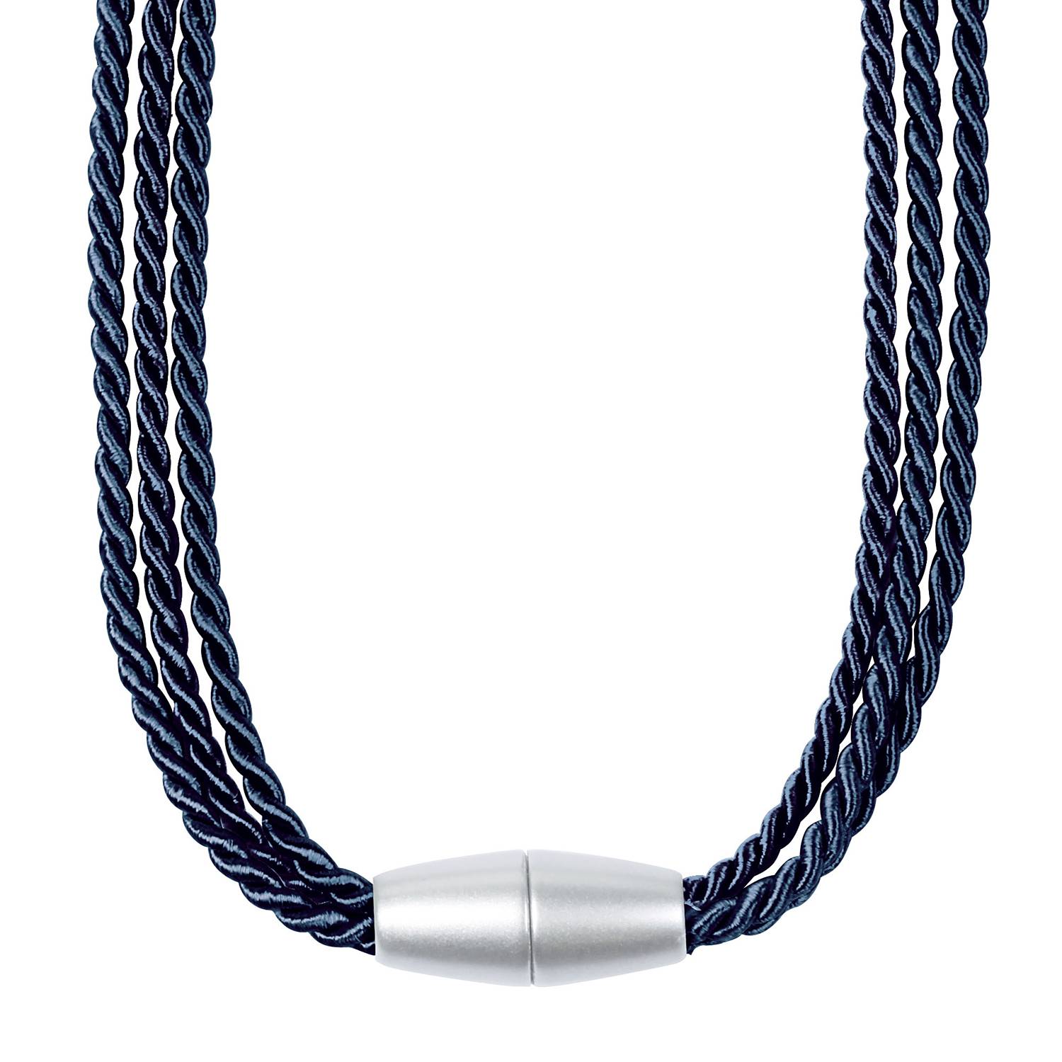 home24 Gerster Magnethalter Caty Stahlblau 65 cm Breite Mischgewebe
