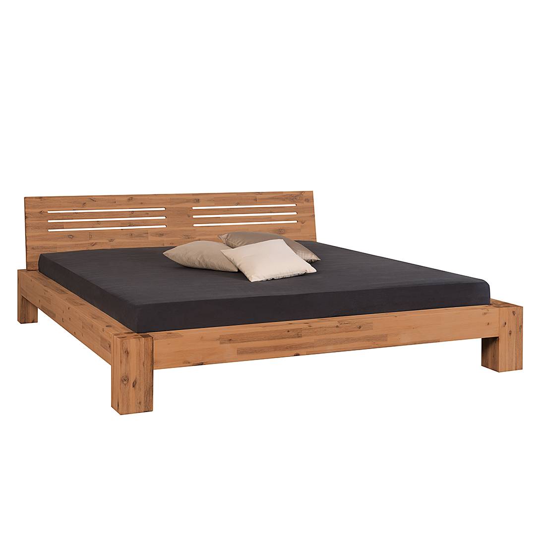 goedkoop Massief houten bed Miranda massief acaciahout 160 x 200cm Neue Modular