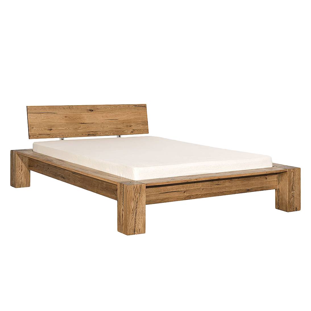 goedkoop Massief houten bed Morton massief moeraseikenhout 160 x 200cm Neue Modular