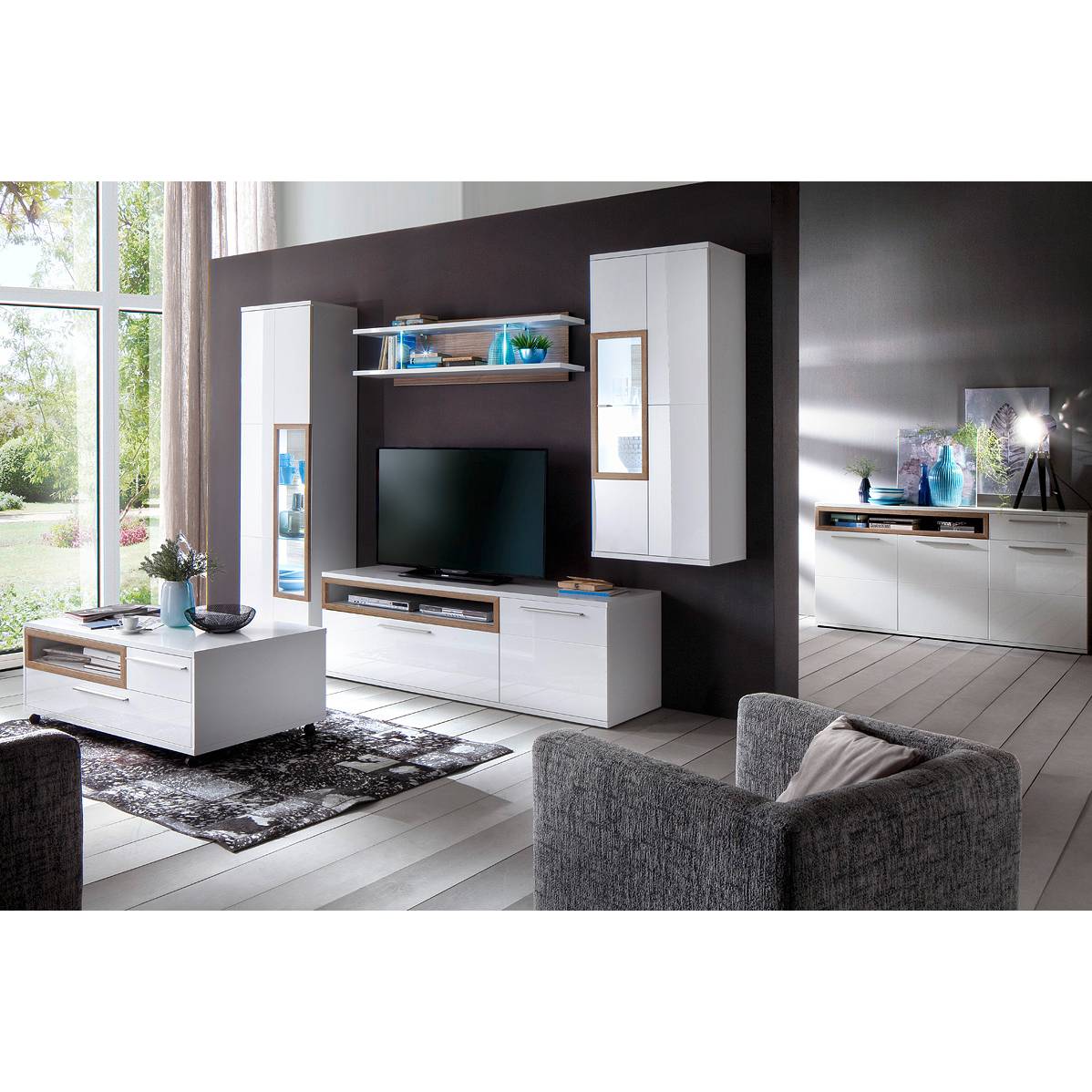 home24 LED-Vitrinenbeleuchtung Ledigos (2er-Set