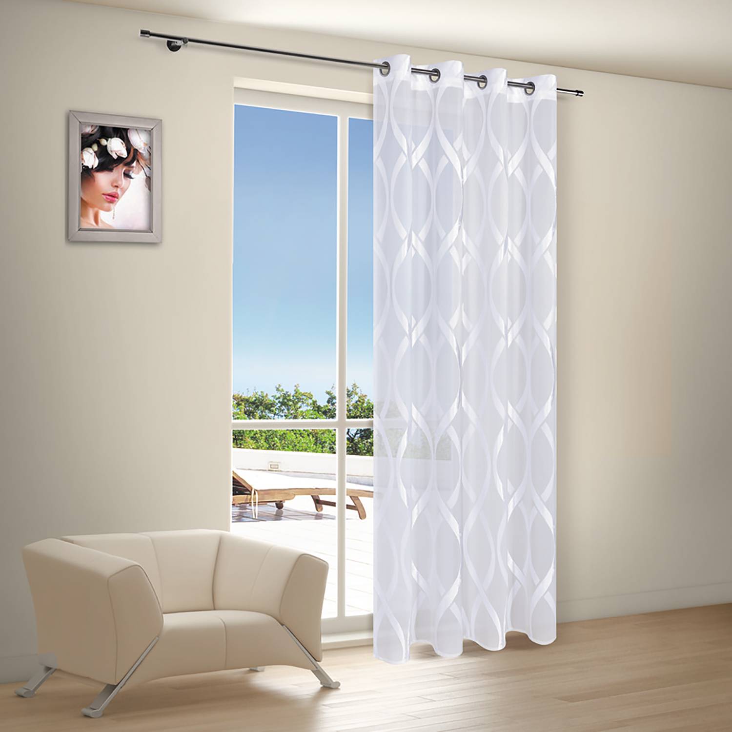 Rideau à œillets Julia