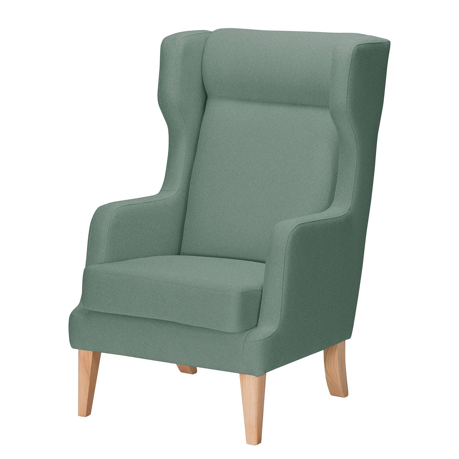 goedkoop Oorfauteuil Grenfell geweven stof Zeegroen Morteens