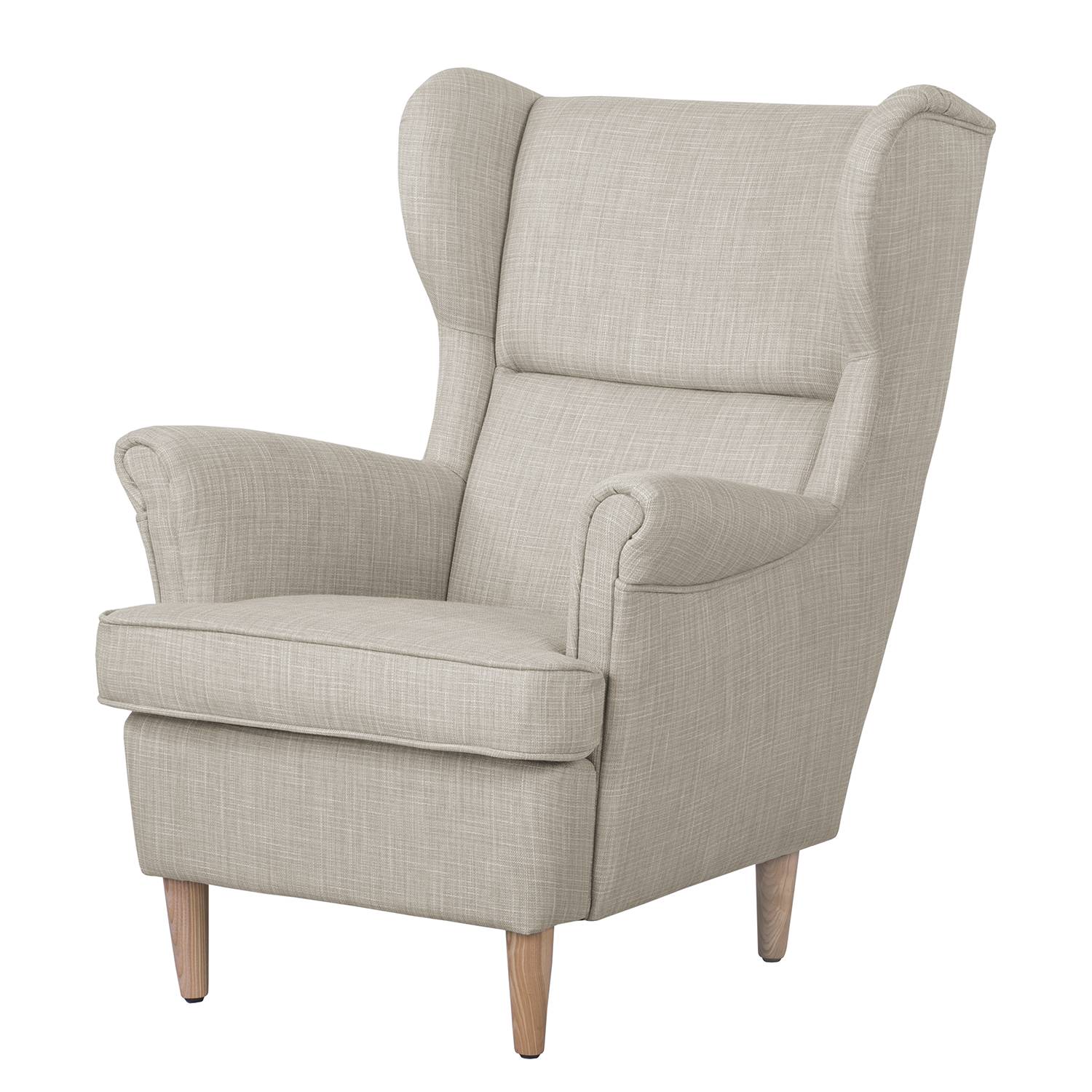 Ohrensessel JUNA I - mit Hocker