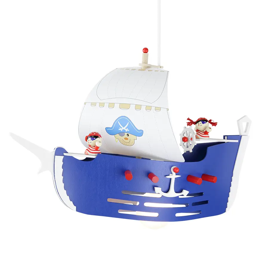Pendelleuchte Piratenschiff | Kinderzimmer-Hängelampen