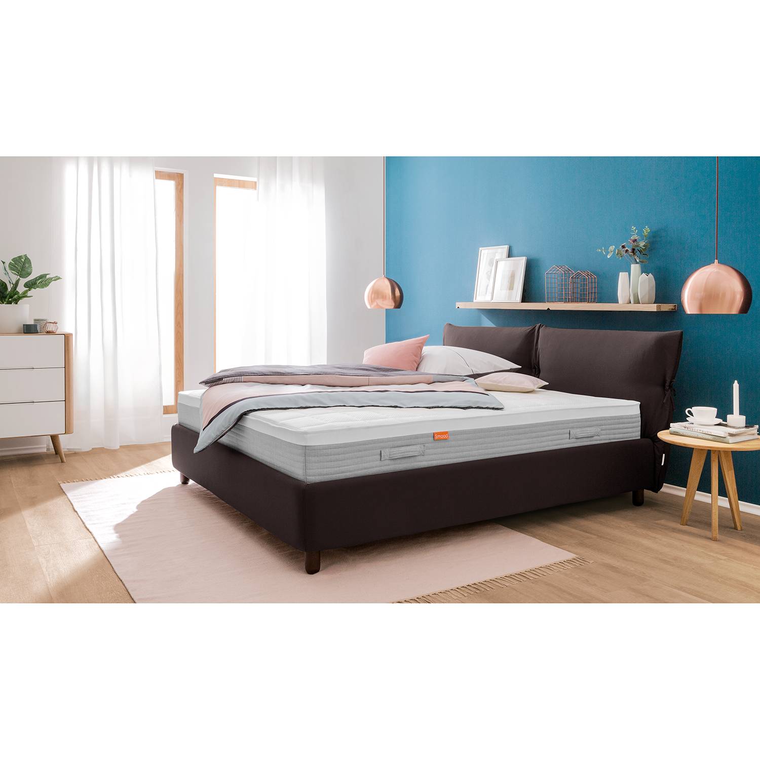 Home24 Studio Copenhagen Polsterbett Fanna 90x0 Cm Webstoff Braun Modern Moebel Suchmaschine Ladendirekt De