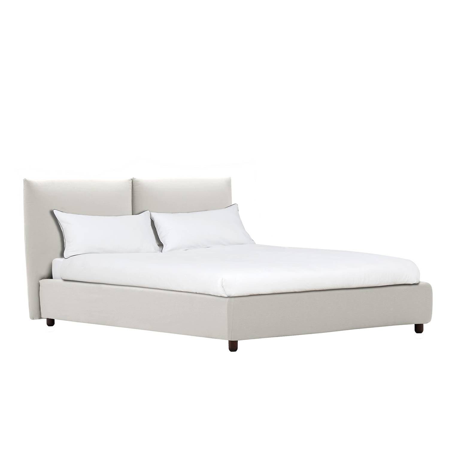 goedkoop Gestoffeerd bed Olsborg 180 x 200cm Stof Linea Beige Studio Copenhagen