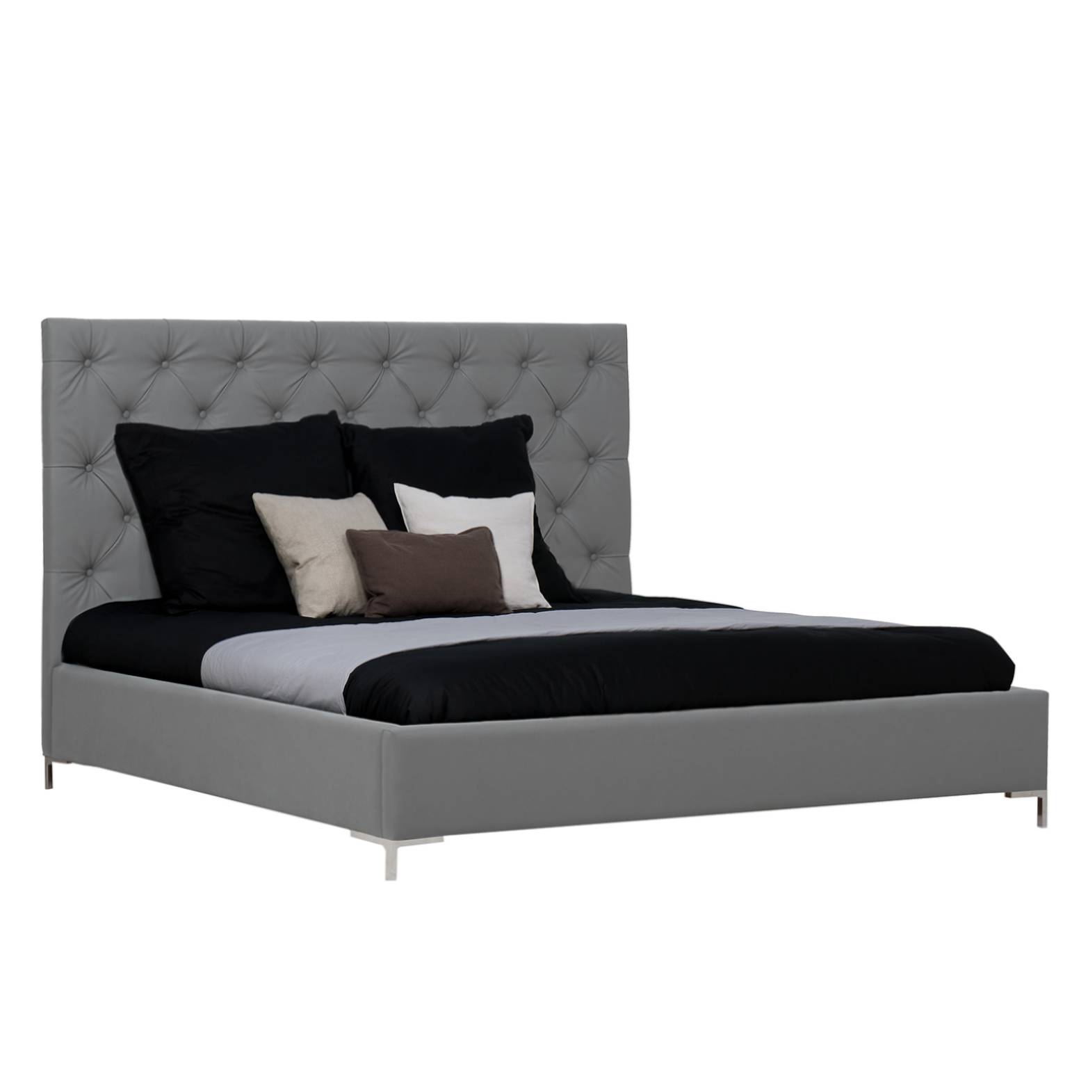Home24 Ch Fredriks Polsterbett Tilia I 140x0 Cm Kunstleder Grau Moebelscout