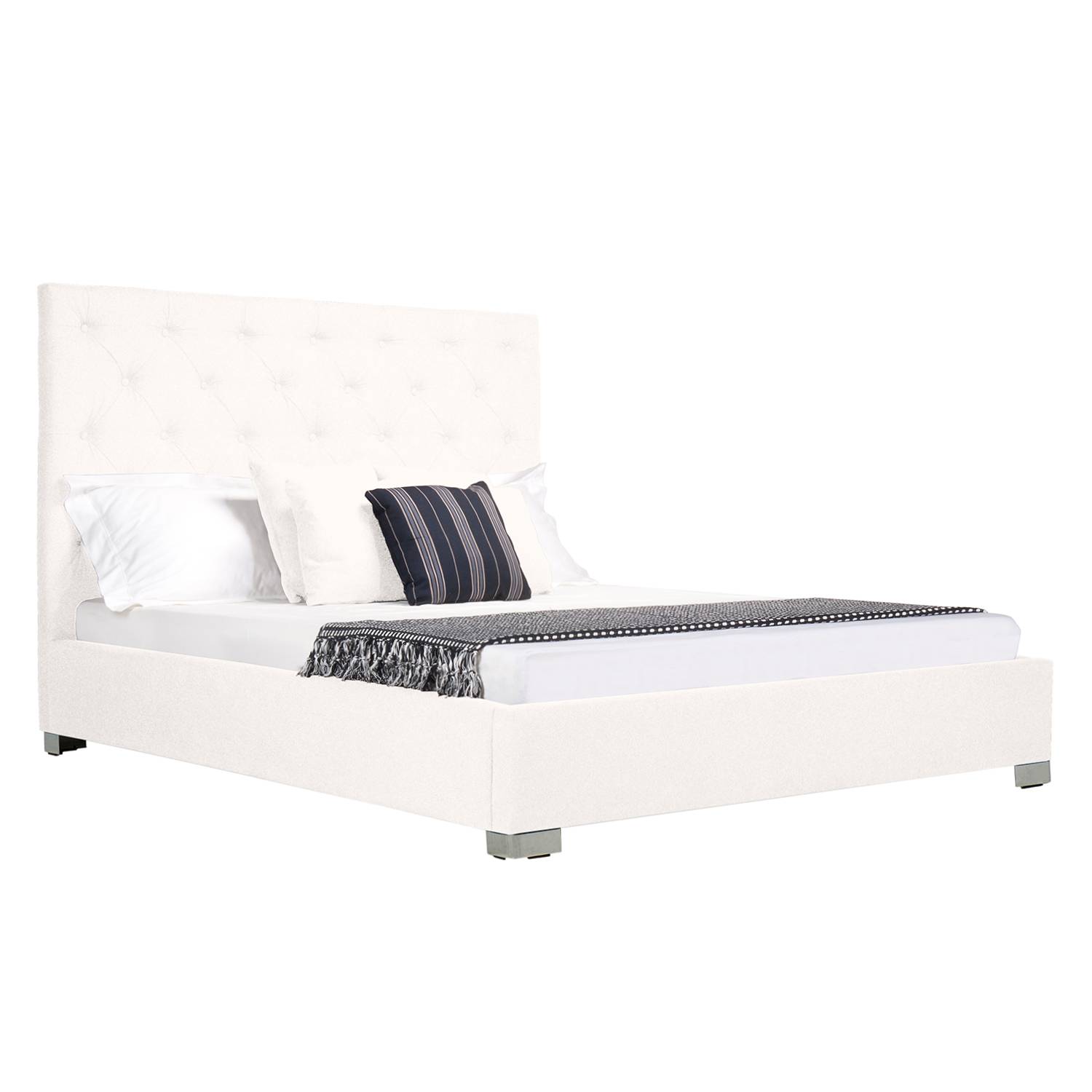 home24 Fredriks Polsterbett Tilia I 180x200 cm Webstoff Beige