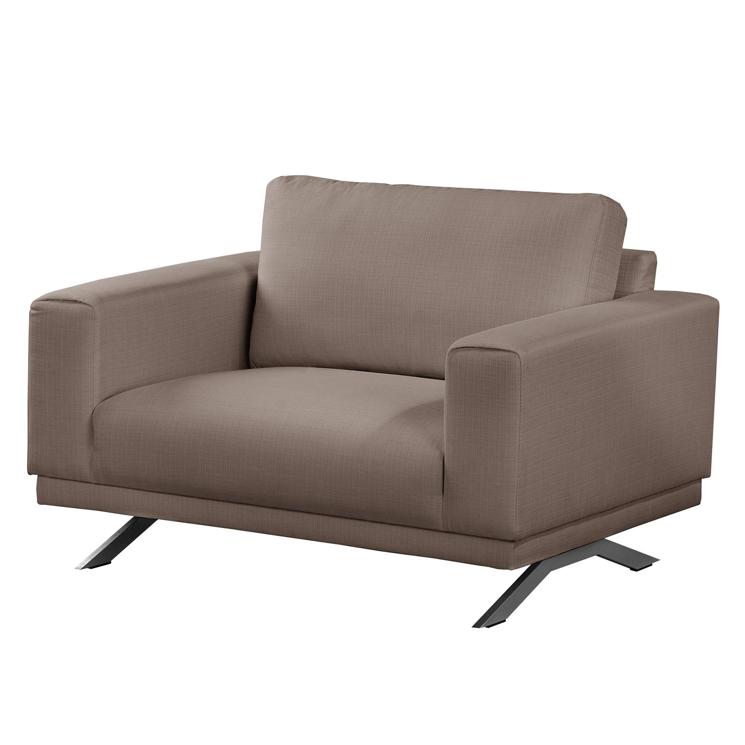 home24 Fredriks Sessel Ramilia Cubanit Strukturstoff 121x81x89 cm (BxHxT)