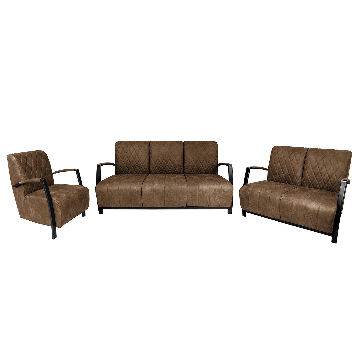 goedkoop Bankstellen Straid 3zitsbank 2zitsbank fauteuil antieke leerlook Cubanit ars manufacti