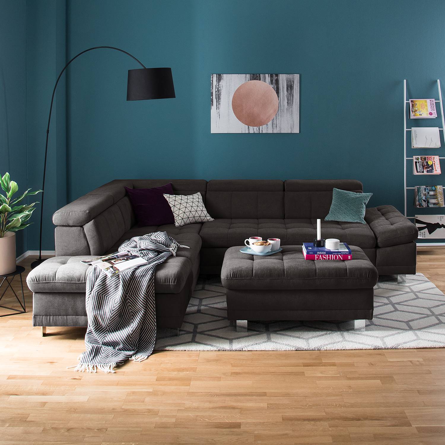 home24 Polsterhocker Ayna