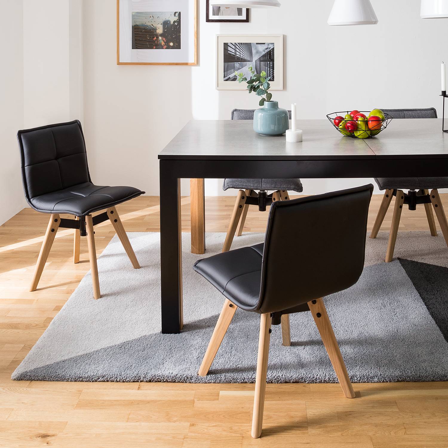 Gestoffeerde Stoelen Crofton I Moerteens moerteens kopen in de aanbieding