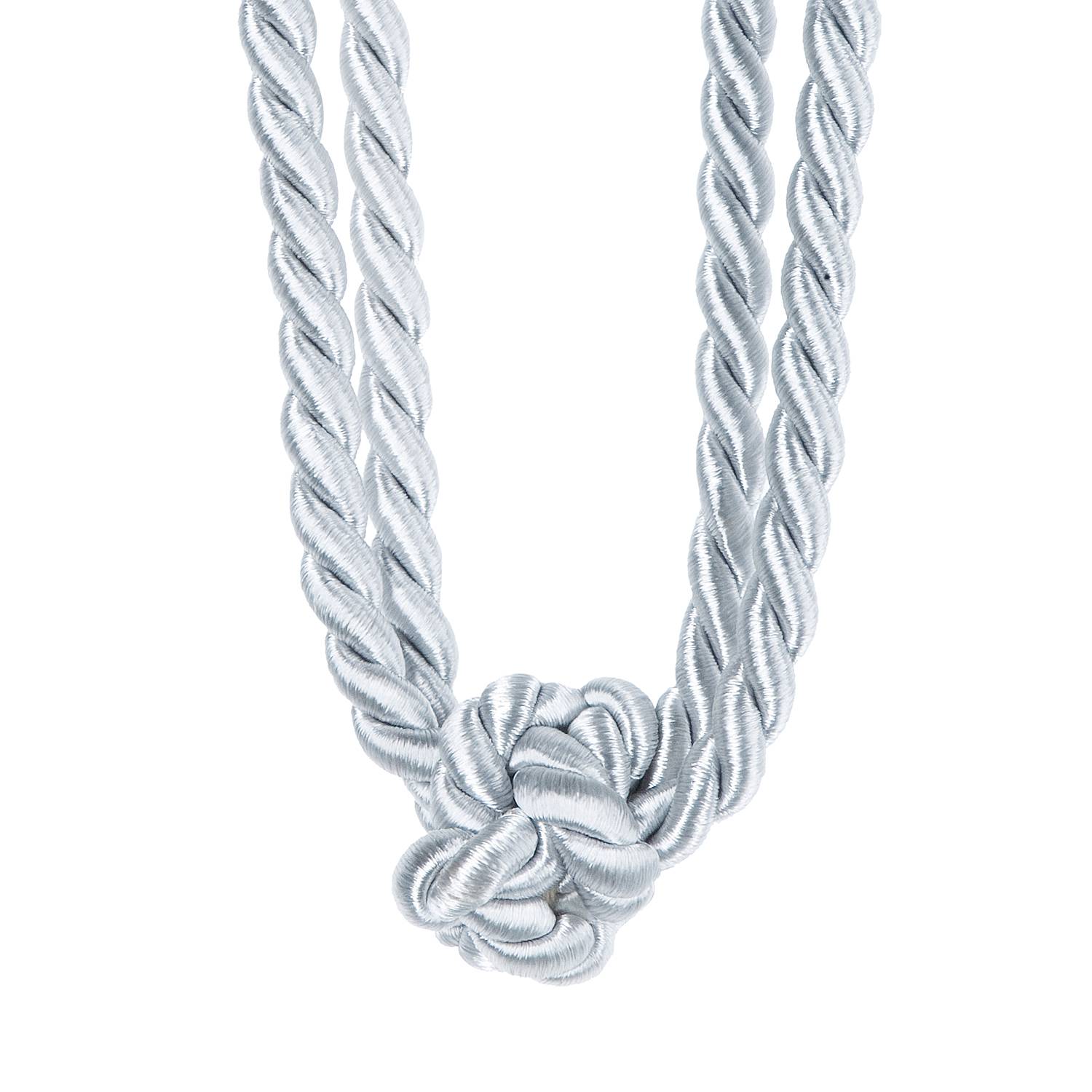 home24 Gerster Raffhalter Carline Silber 60 cm Breite Mischgewebe