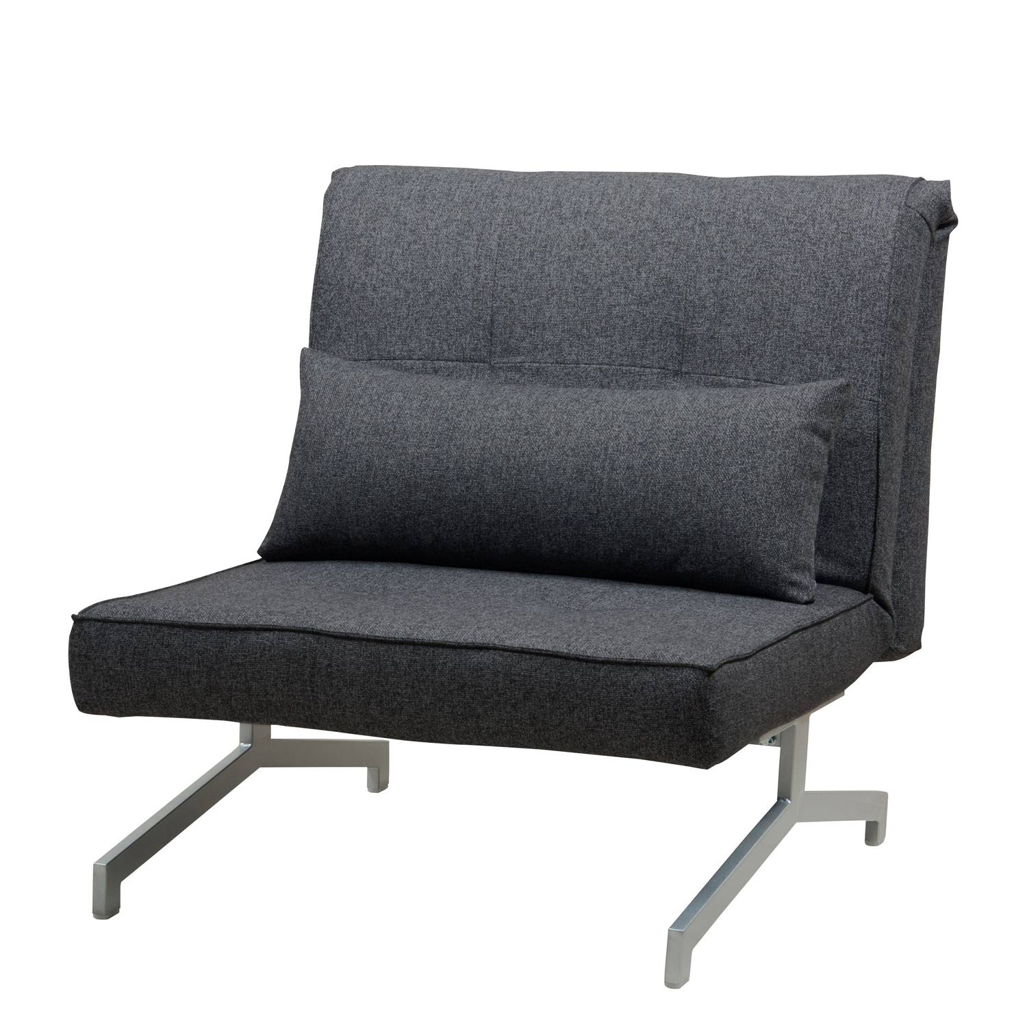 goedkoop Slaapfauteuil Cardini Uno geweven stof Stof Bora Gemêleerd grijs Fredriks