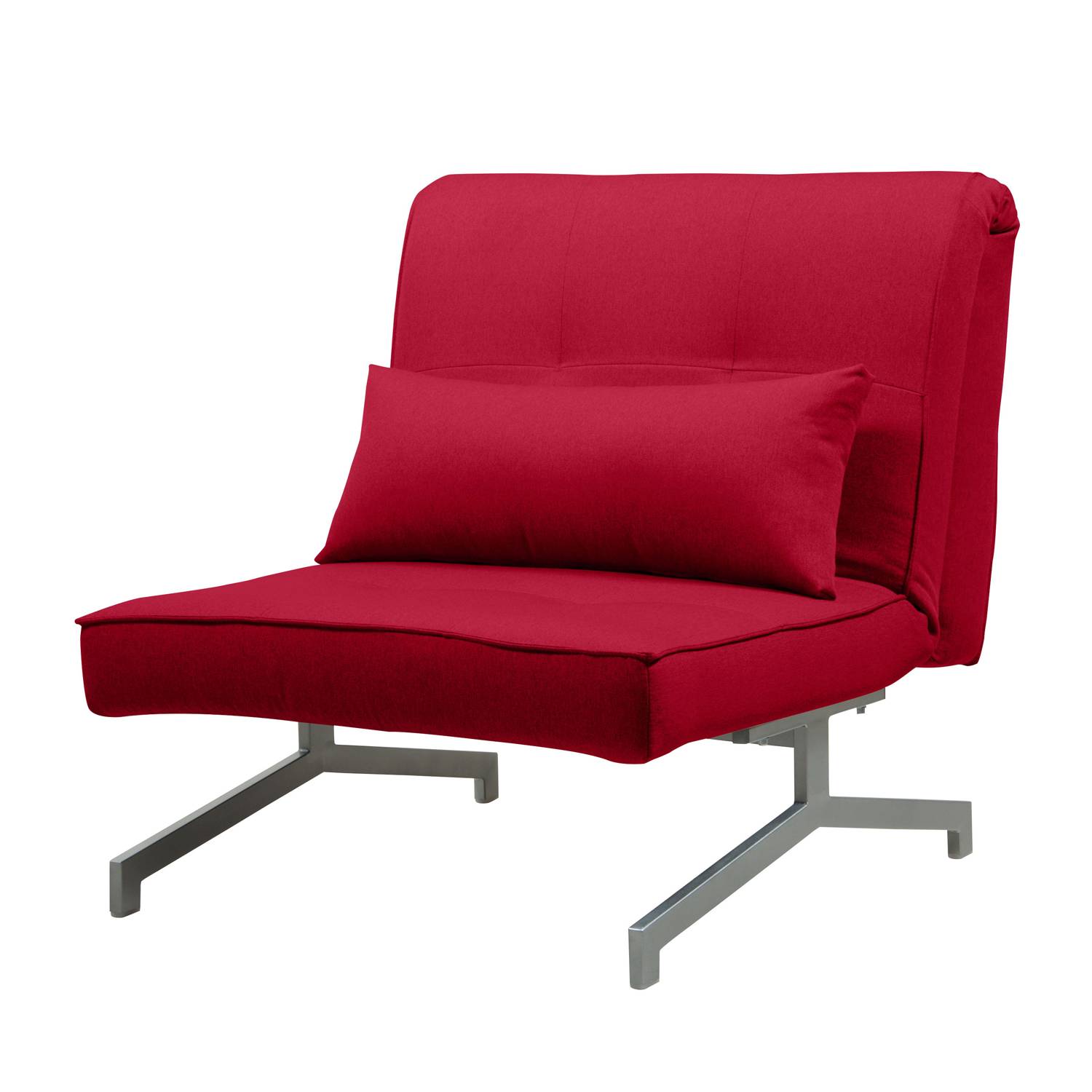 goedkoop Slaapfauteuil Cardini Uno geweven stof Stof Zahira Rood Fredriks