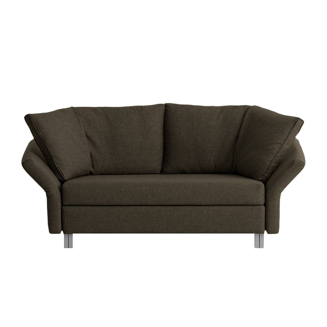 home24 chillout by Franz Fertig Schlafsofa Florenz 2-Sitzer Braun Webstoff 156x87x90 cm (BxHxT) mit Schlaffunktion Modern