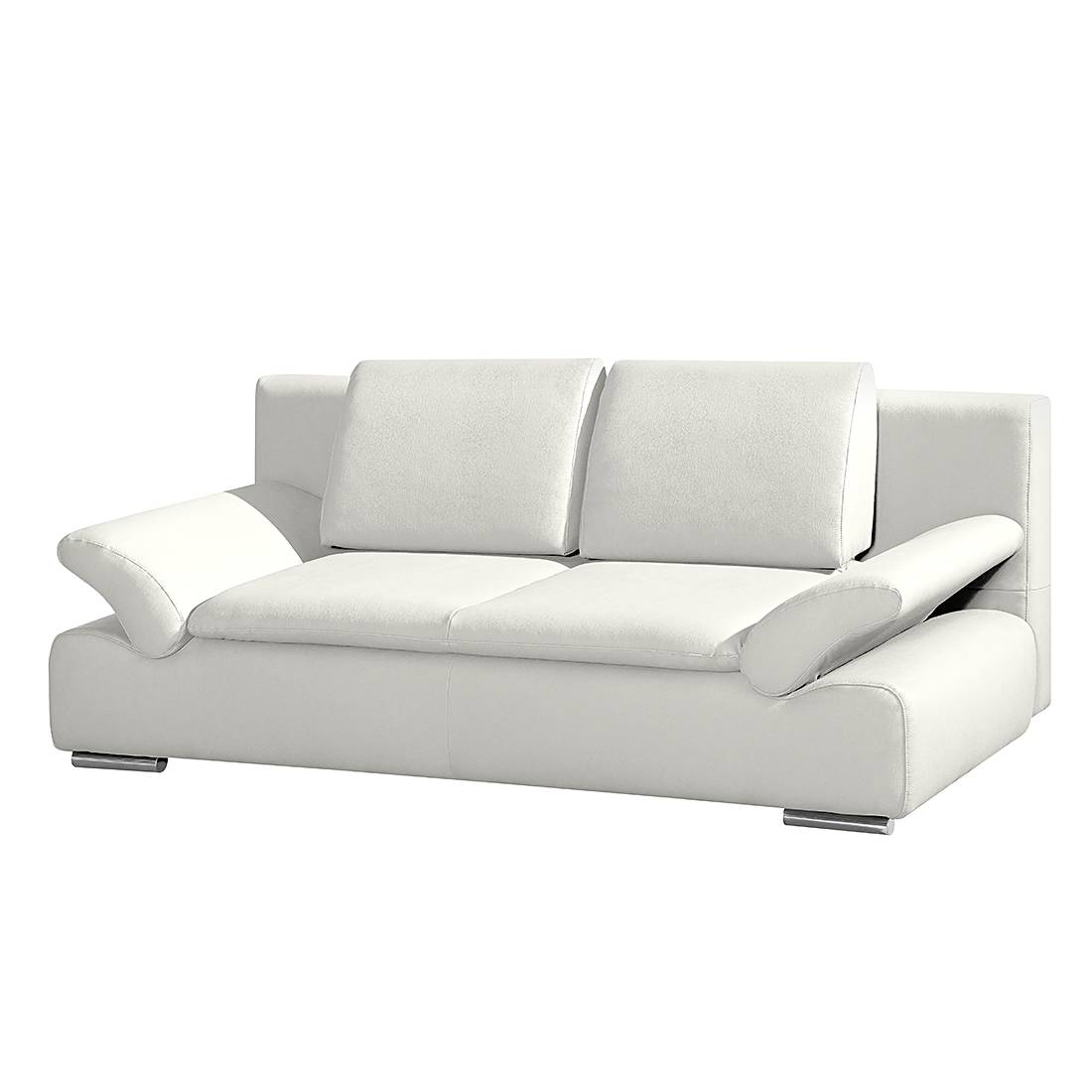 schlafsofa norris echtleder weiss 356882