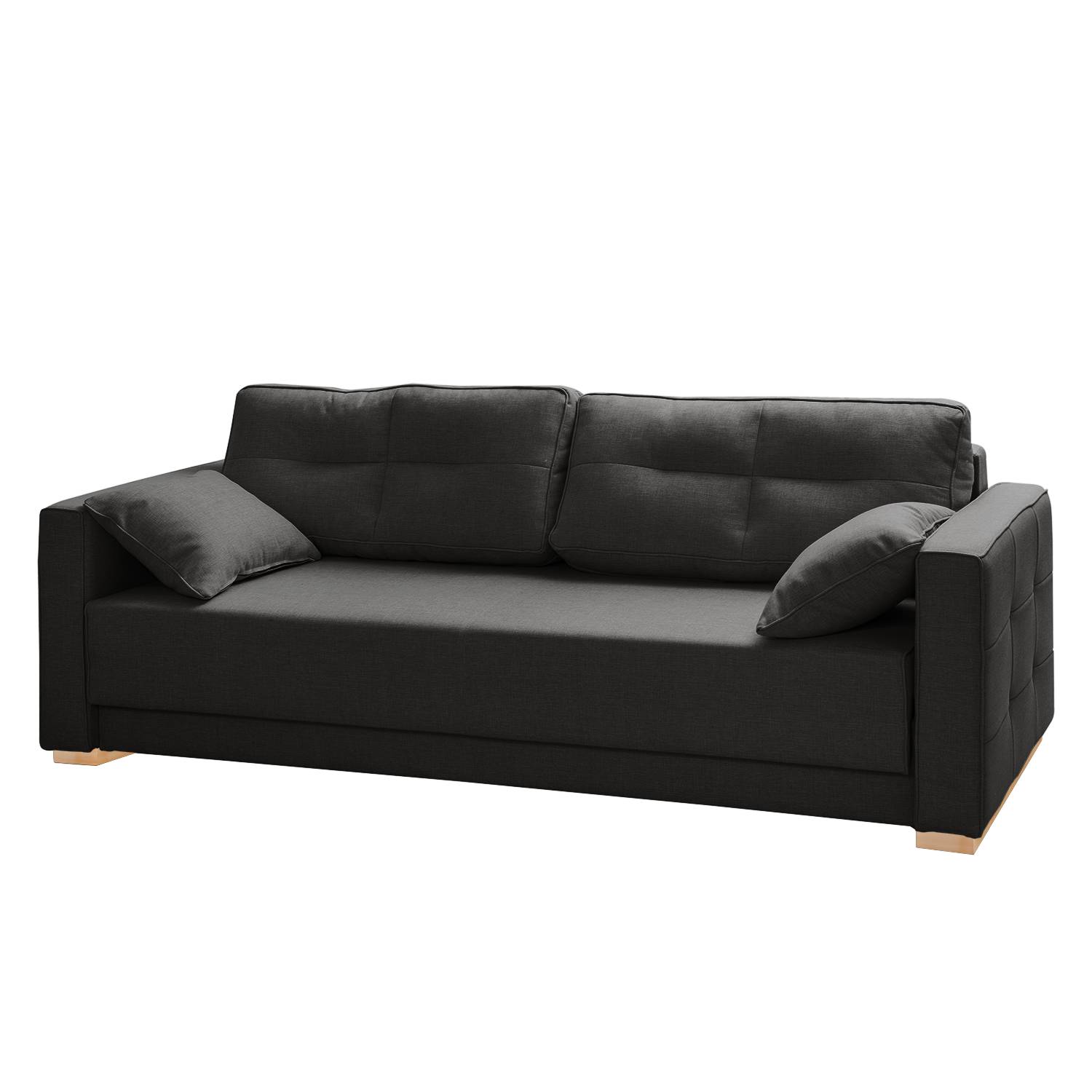 goedkoop Slaapbank Realico geweven stof Antraciet roomscape