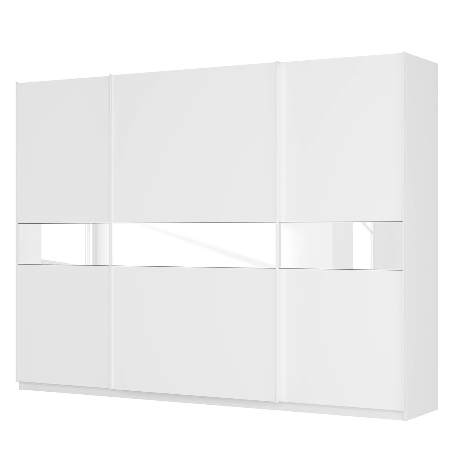 goedkoop Zweefdeurkast Skøp alpinewit wit glas 181cm 315cm 3 deurs 236cm Classic Skop