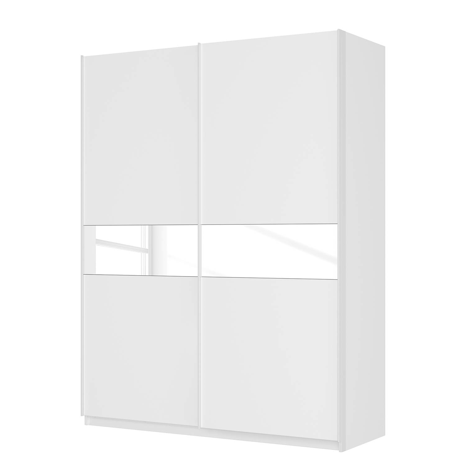 goedkoop Zweefdeurkast Skøp alpinewit wit mat glas 181cm 2 deurs 236cm Classic Skop