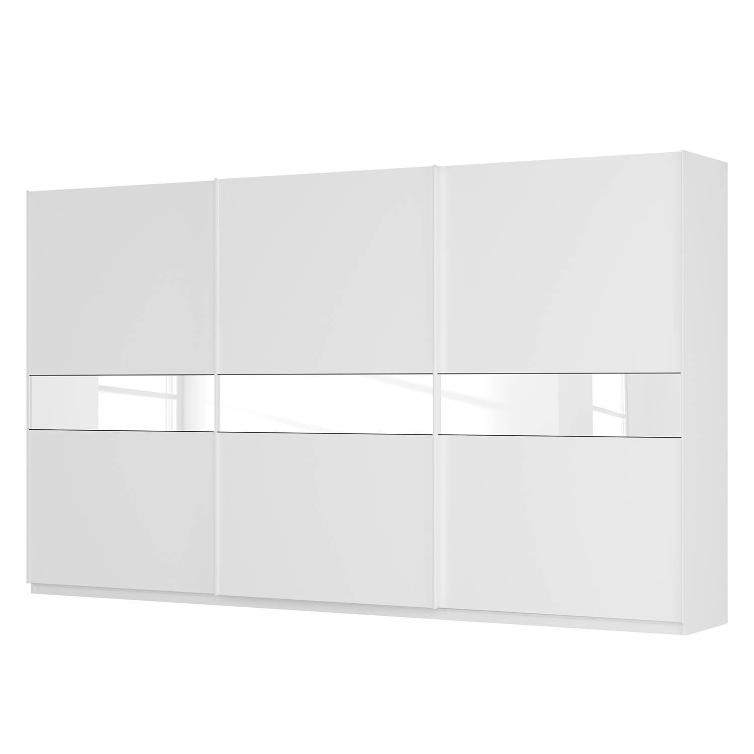 goedkoop Zweefdeurkast Skøp alpinewit wit mat glas 405cm 3 deurs 236cm Classic Skop