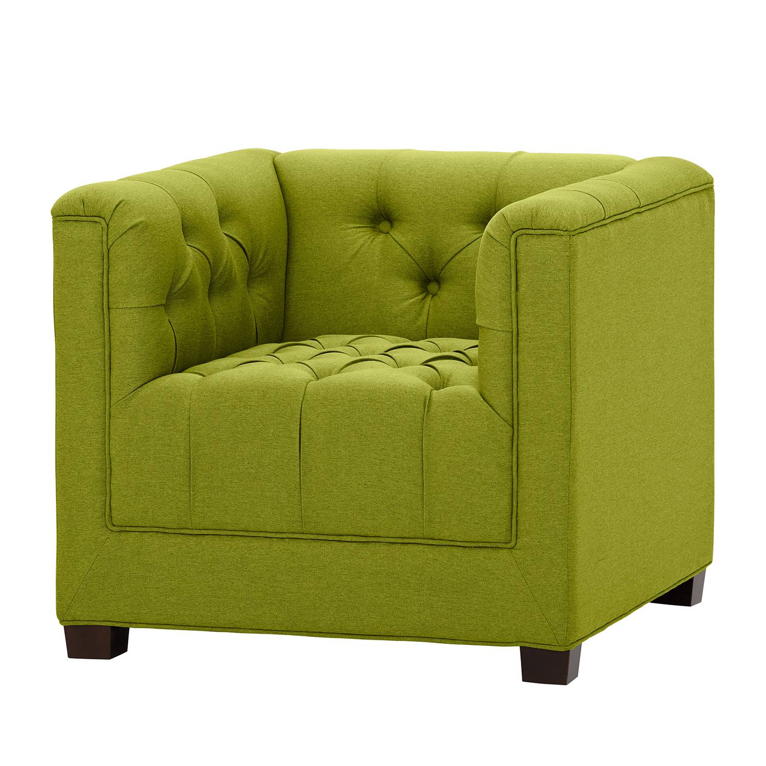 goedkoop Fauteuil Grand geweven stof Stof Ramira Limegroen Maison Belfort