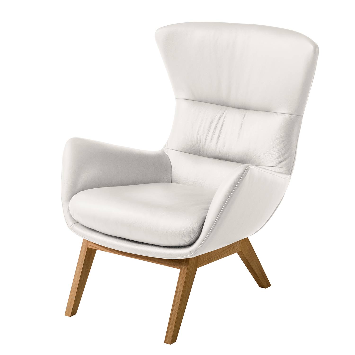 goedkoop Fauteuil Hepburn I echt leer Eikenhout Echt leer Neka Wit Studio Copenhagen