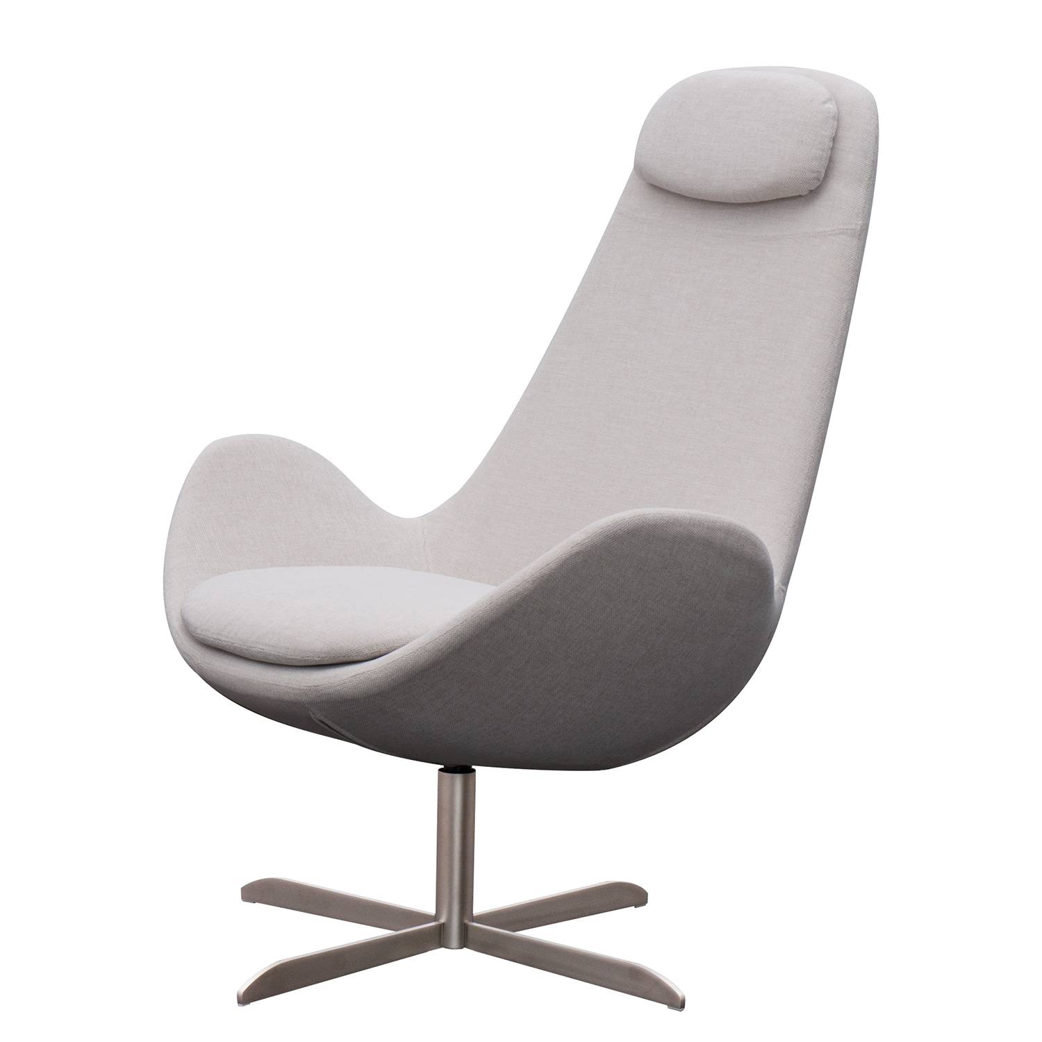 goedkoop Fauteuil Houston I geweven stof Roestvrij staal Stof Saia Beige Studio Copenhagen